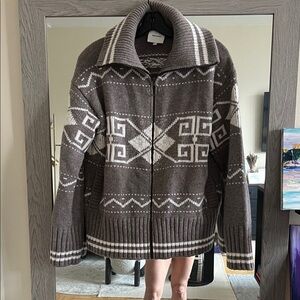 Reformation Wool zip up Sweater, XS